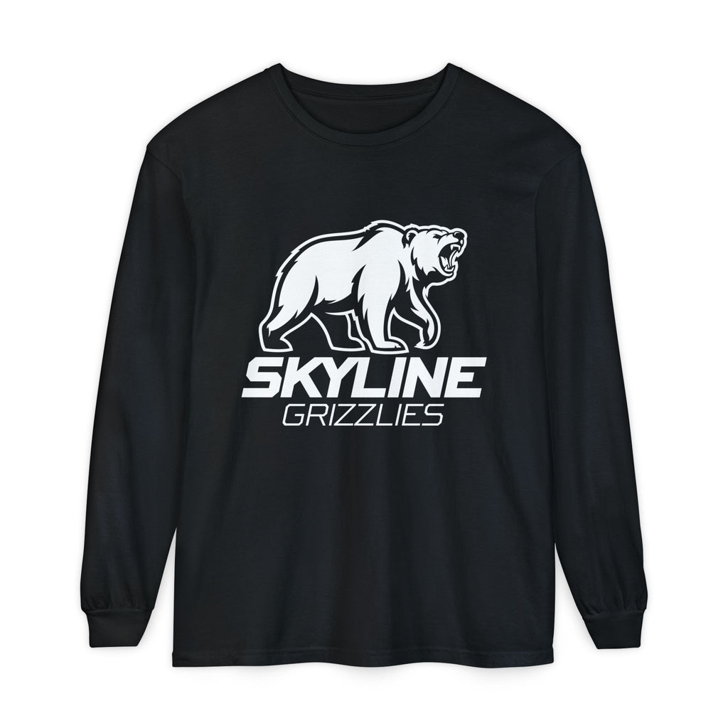 Skyline High School Grizzlies Long Sleeve T-Shirt | big bear graphic