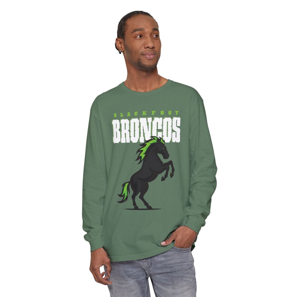 Blackfoot High School Broncos Long Sleeve T-Shirt