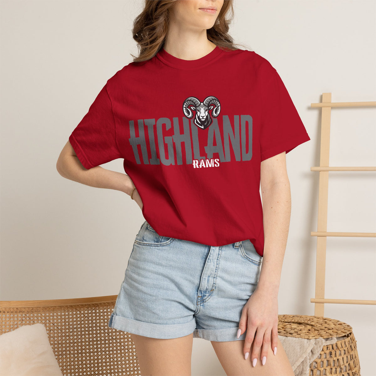Highland High School Rams T-Shirt | school tee