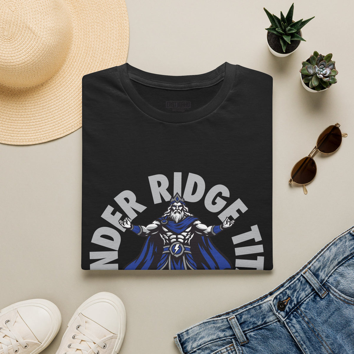 Thunder Ridge High School Titans T-Shirt | circular graphic