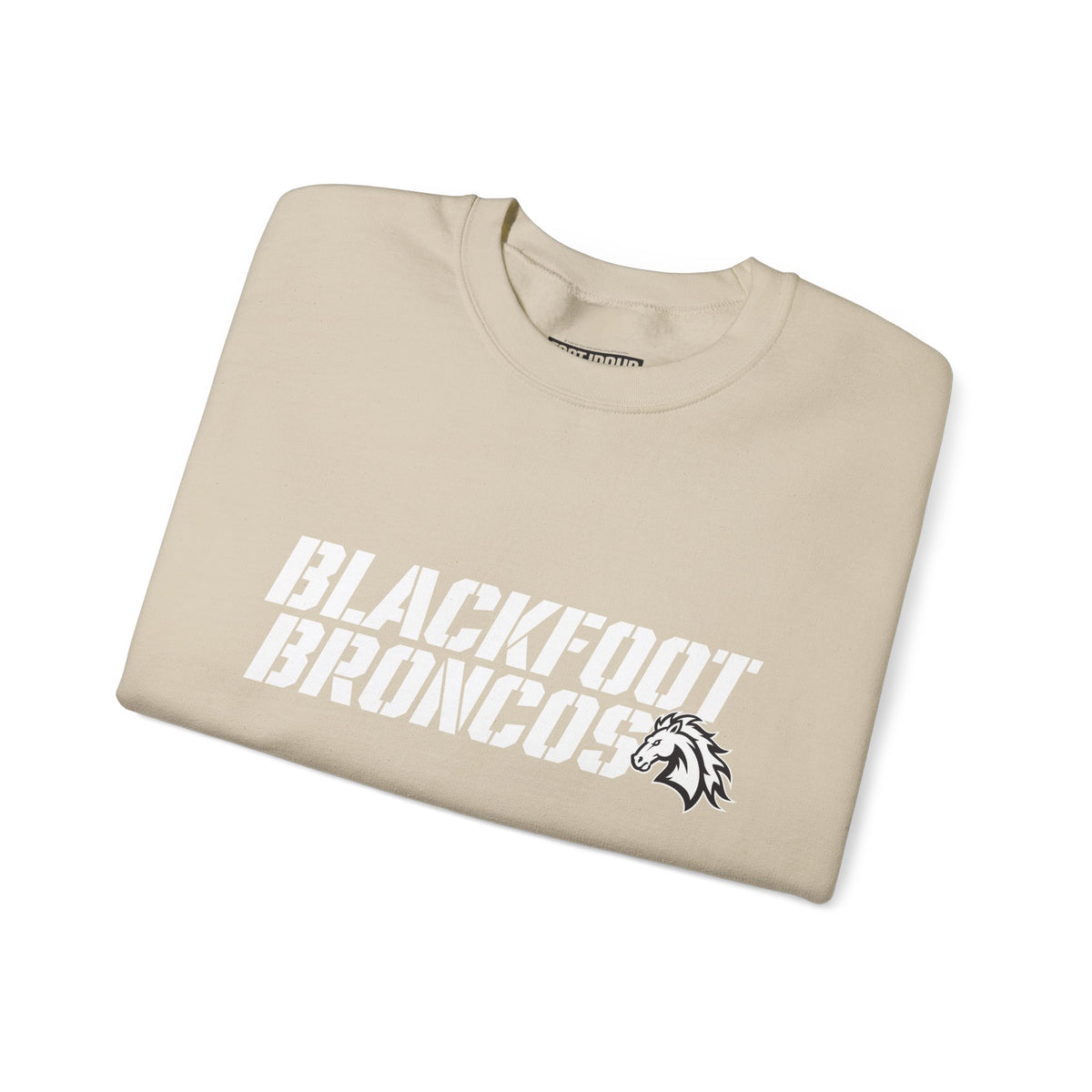 Blackfoot High School Broncos Crewneck Sweatshirt | School Spirit, in neon for theme nights