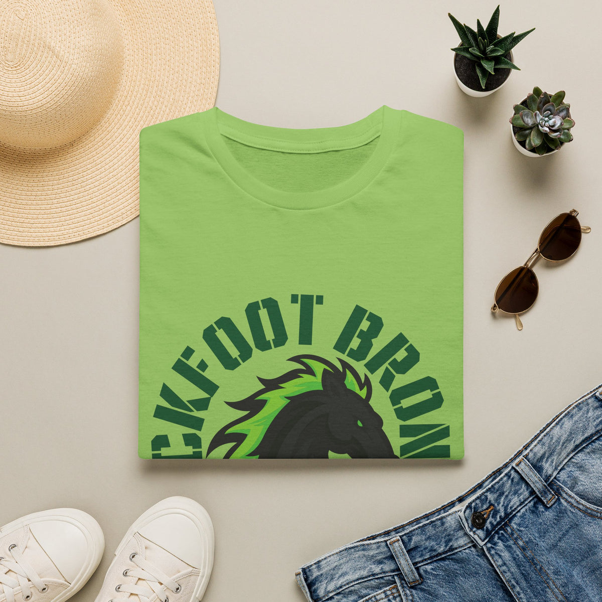 Blackfoot High School Broncos T-Shirt | Mascot Athletic Tee