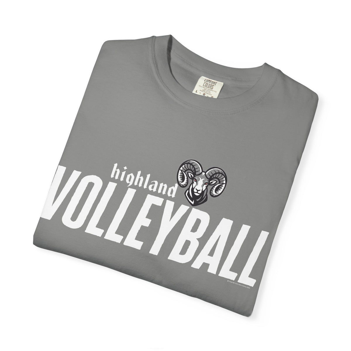 Highland High School Rams T-Shirt | volleyball tee