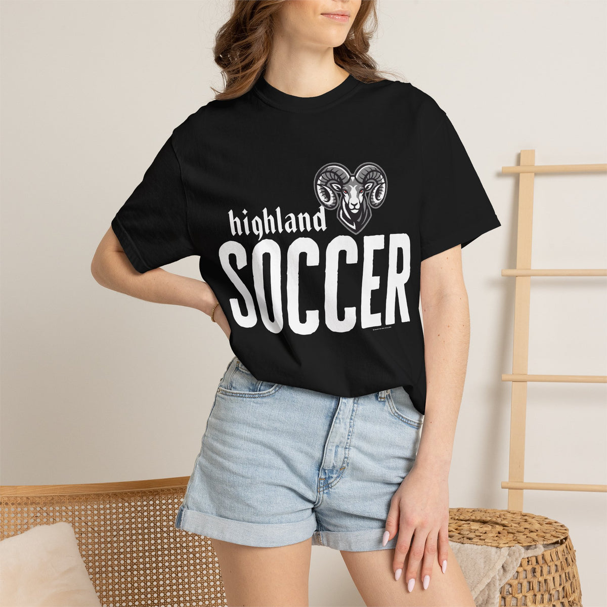 Highland High School Rams T-Shirt | soccer tee