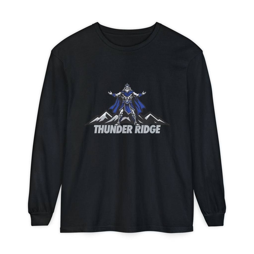 Thunder Ridge High School Titans Long Sleeve T-Shirt | Titan and mountain graphic