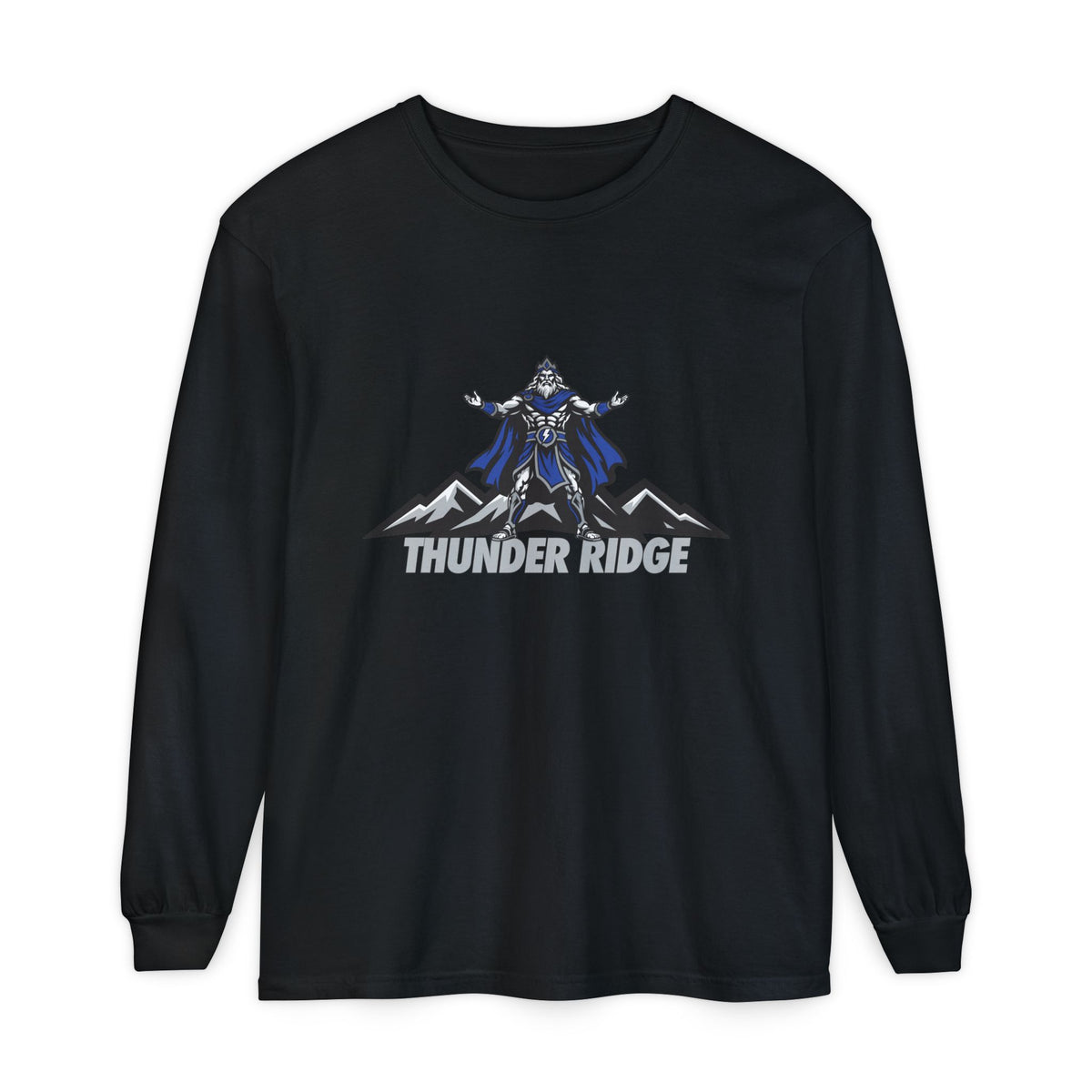 Thunder Ridge High School Titans Long Sleeve T-Shirt | Titan and mountain graphic