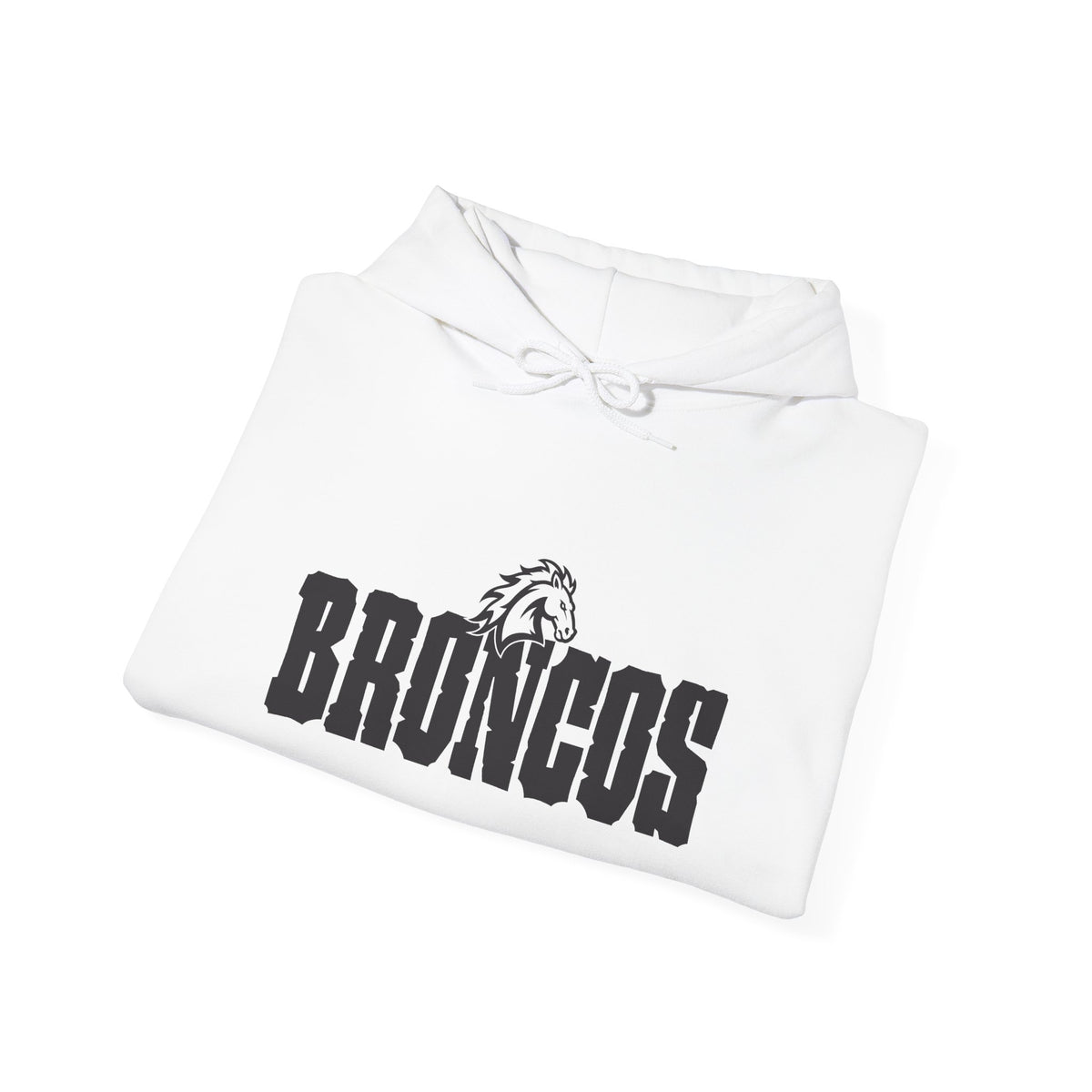 Blackfoot High School Broncos Hoodie | Minimal Graphic