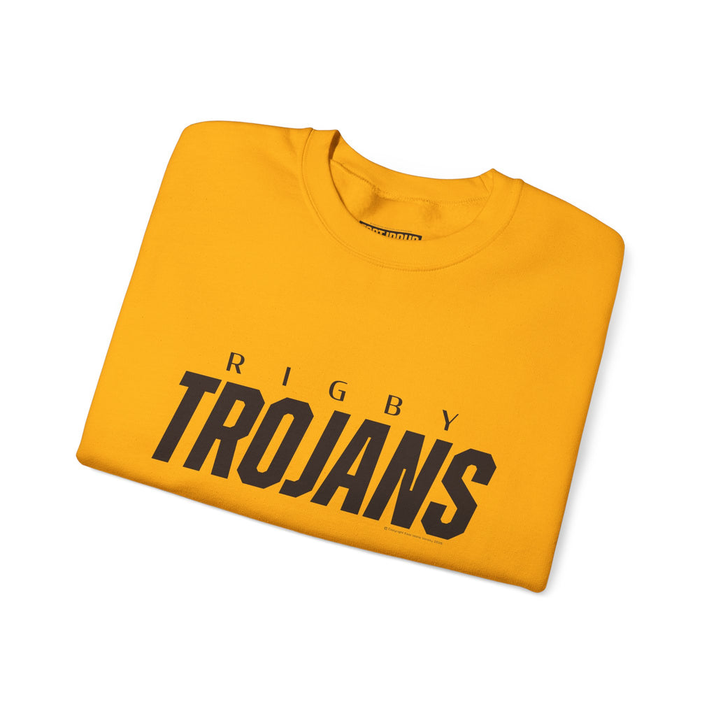 Rigby Trojans Crewneck Sweatshirt | School Spirit, in neon for theme nights