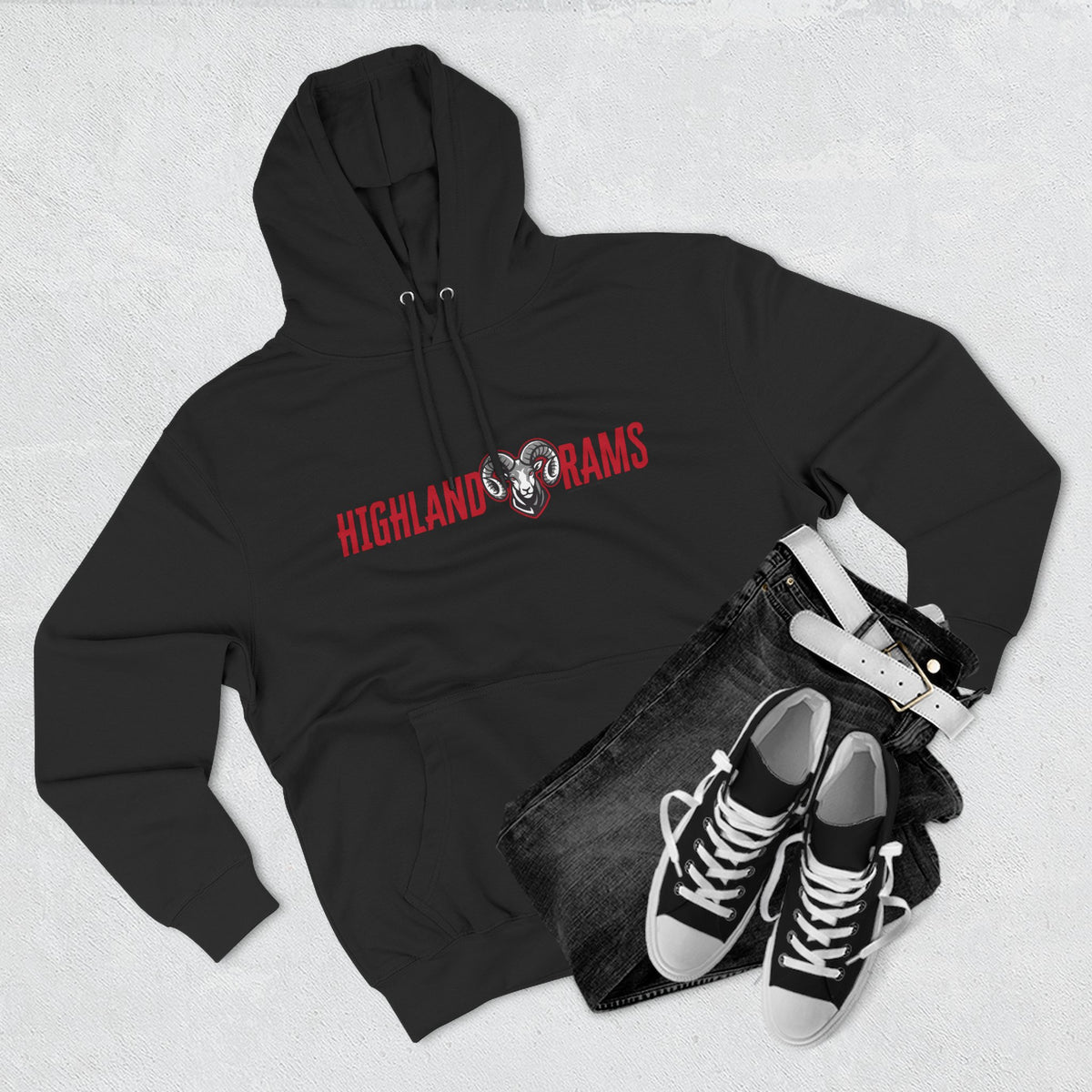 Highland High School Rams Hoodie