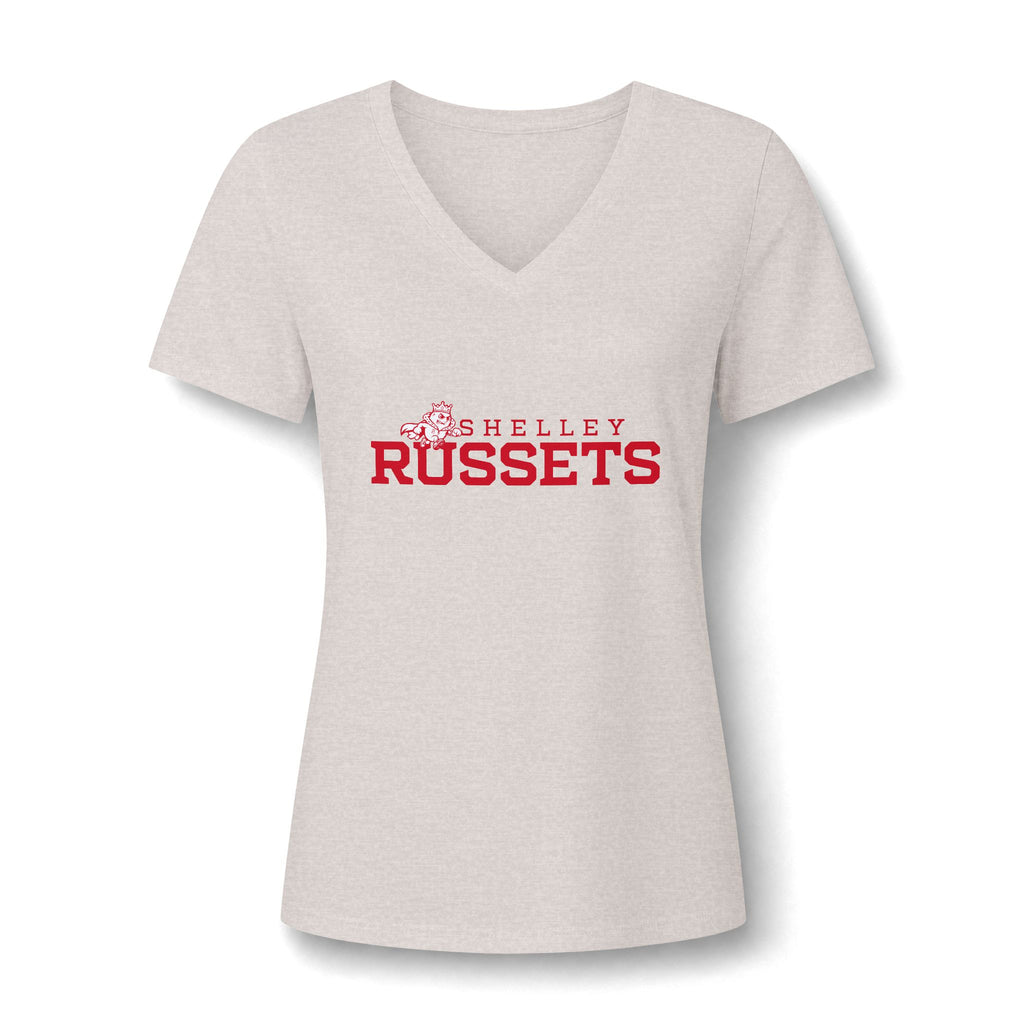 Shelley High School Russets | Logo V-Neck Tee