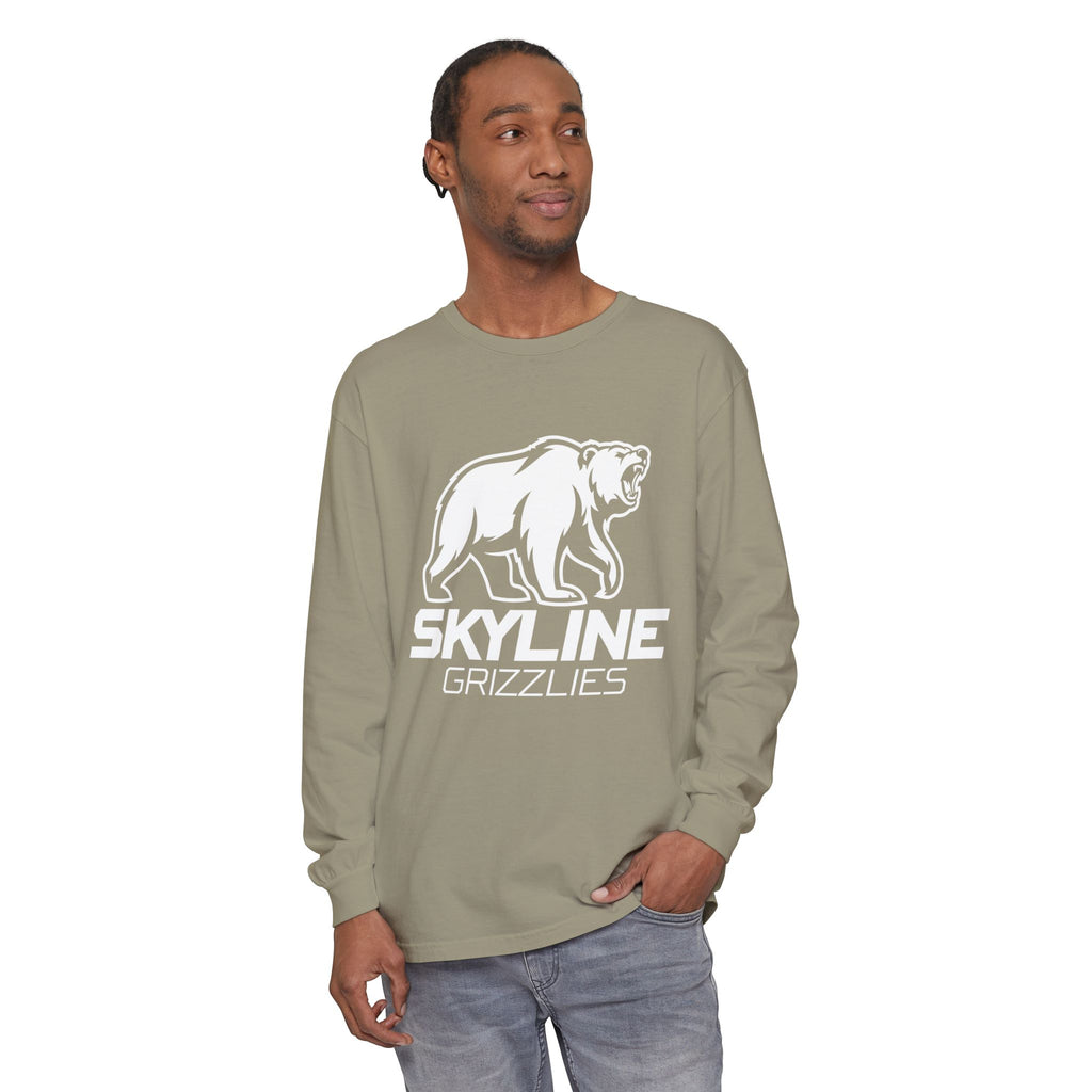 Skyline High School Grizzlies Long Sleeve T-Shirt | big bear graphic