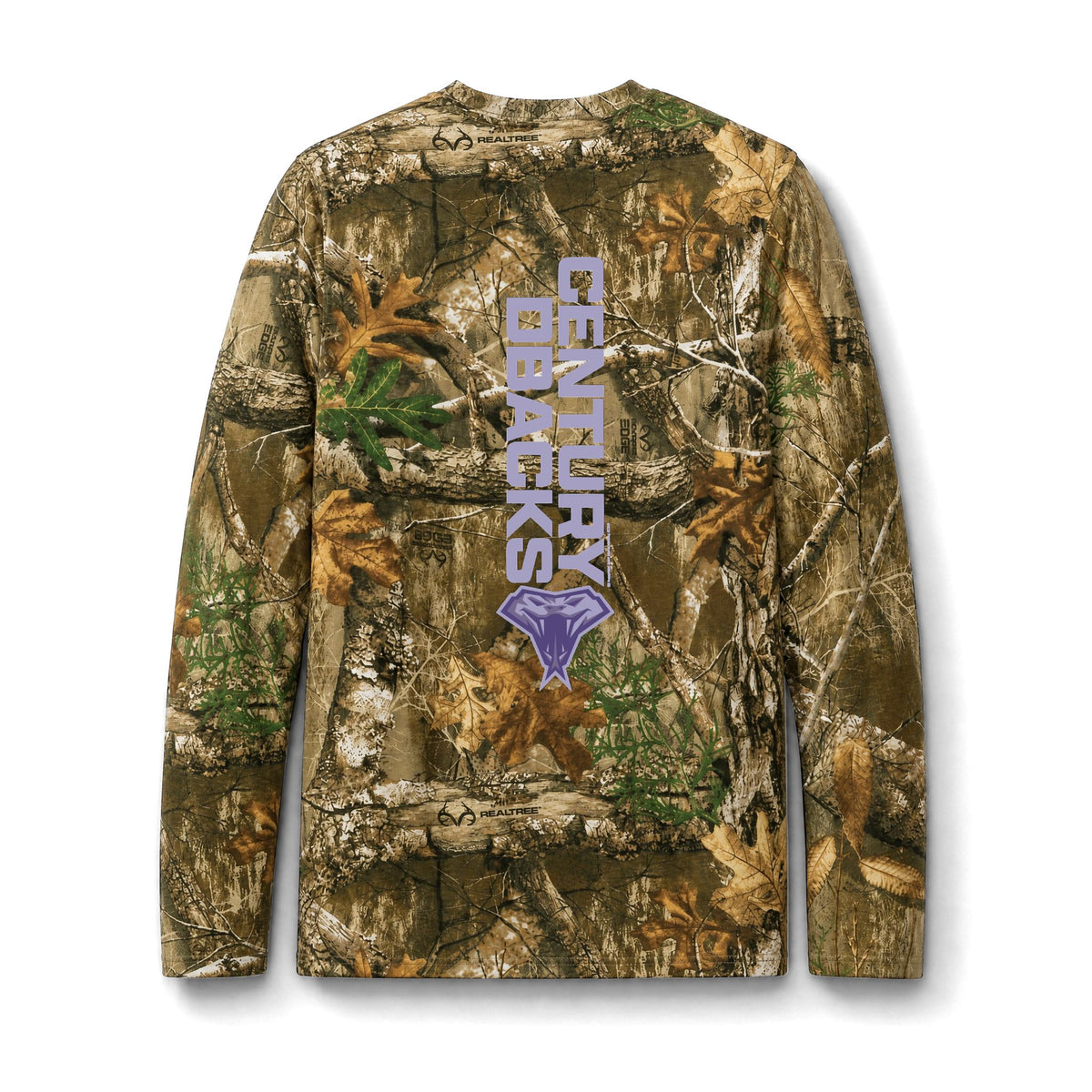 Century High School Dbacks Camo Pattern Long Sleeve Tee