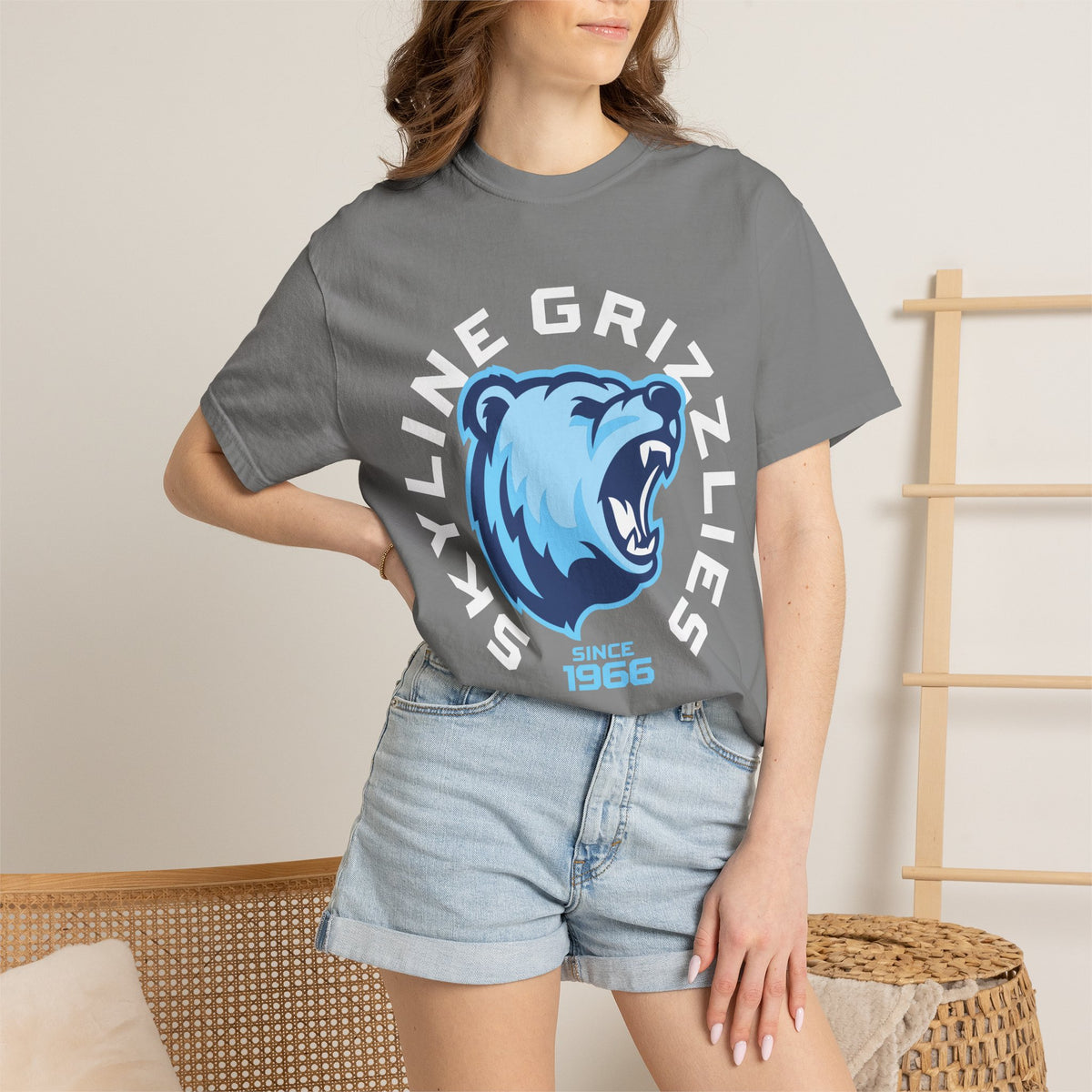 Skyline High School Grizzlies T-Shirt | circle tee