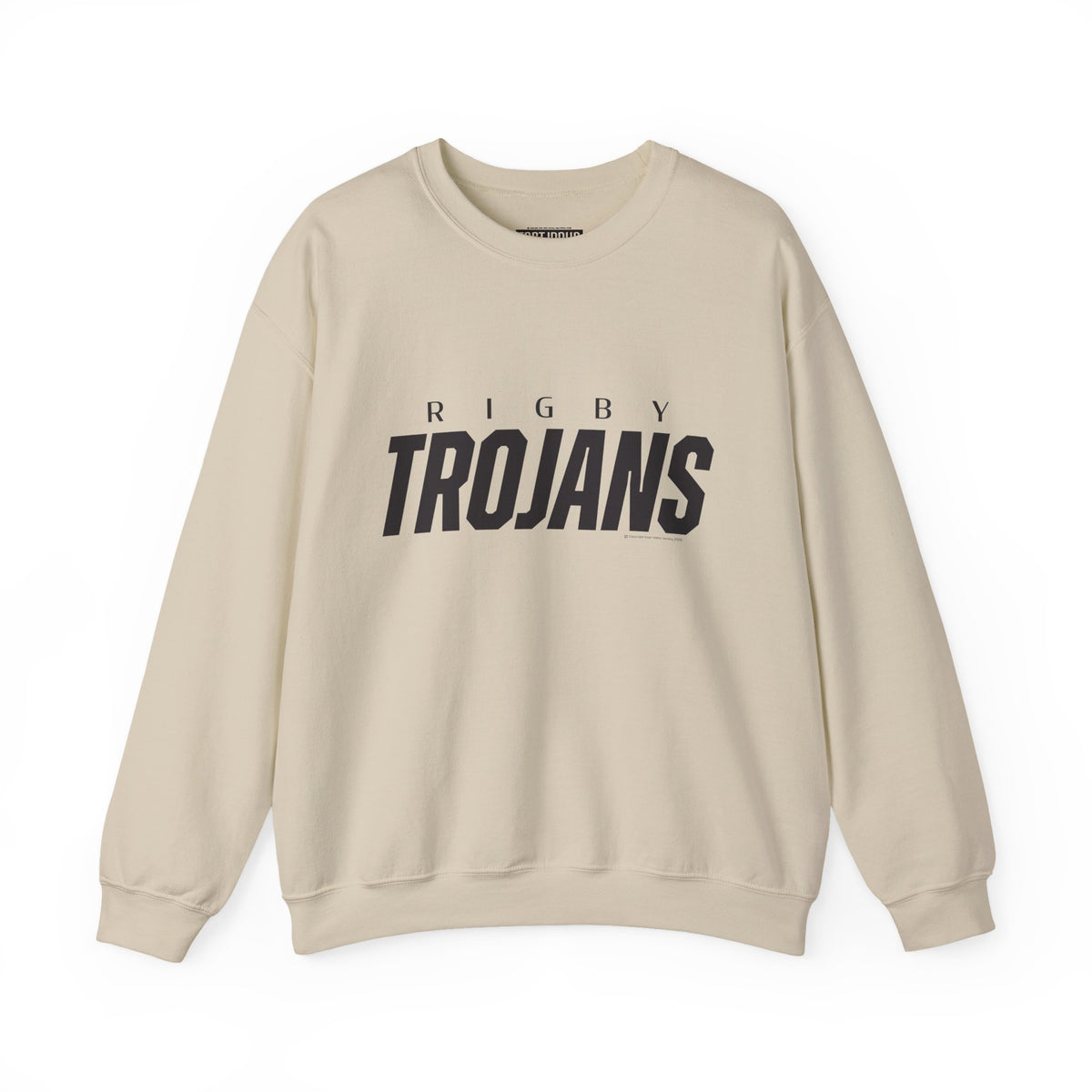 Rigby Trojans Crewneck Sweatshirt | School Spirit, in neon for theme nights