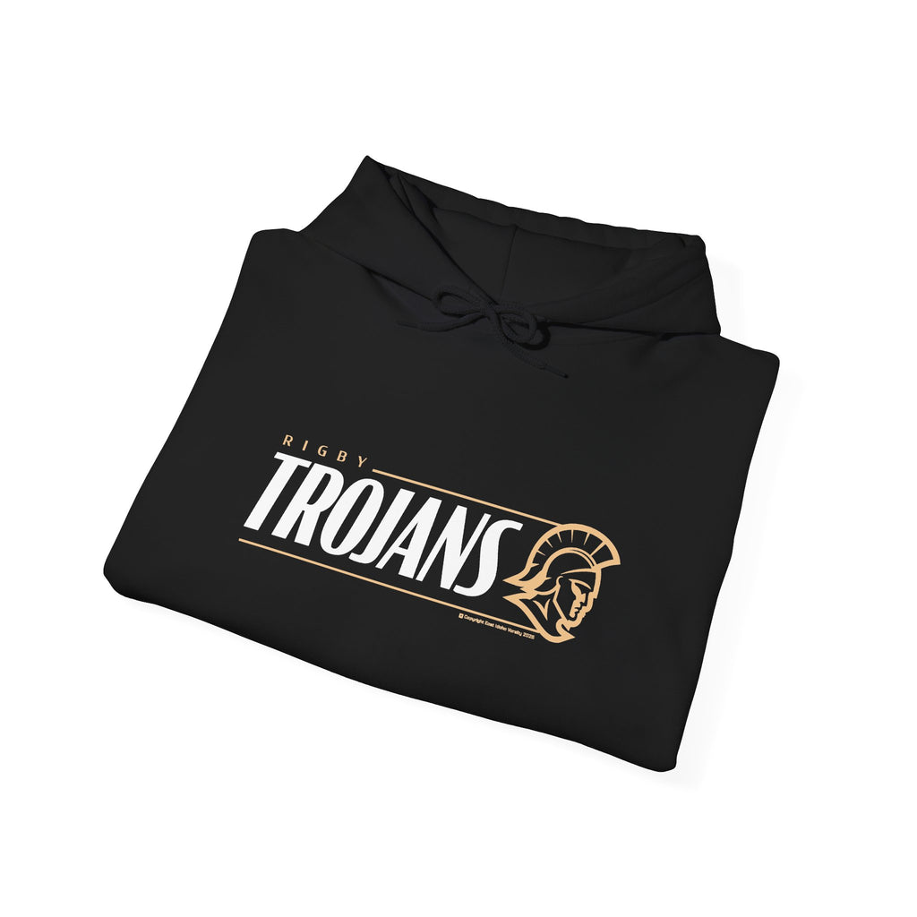 Rigby High School Trojans Hoodie | Minimal Trojan Graphic