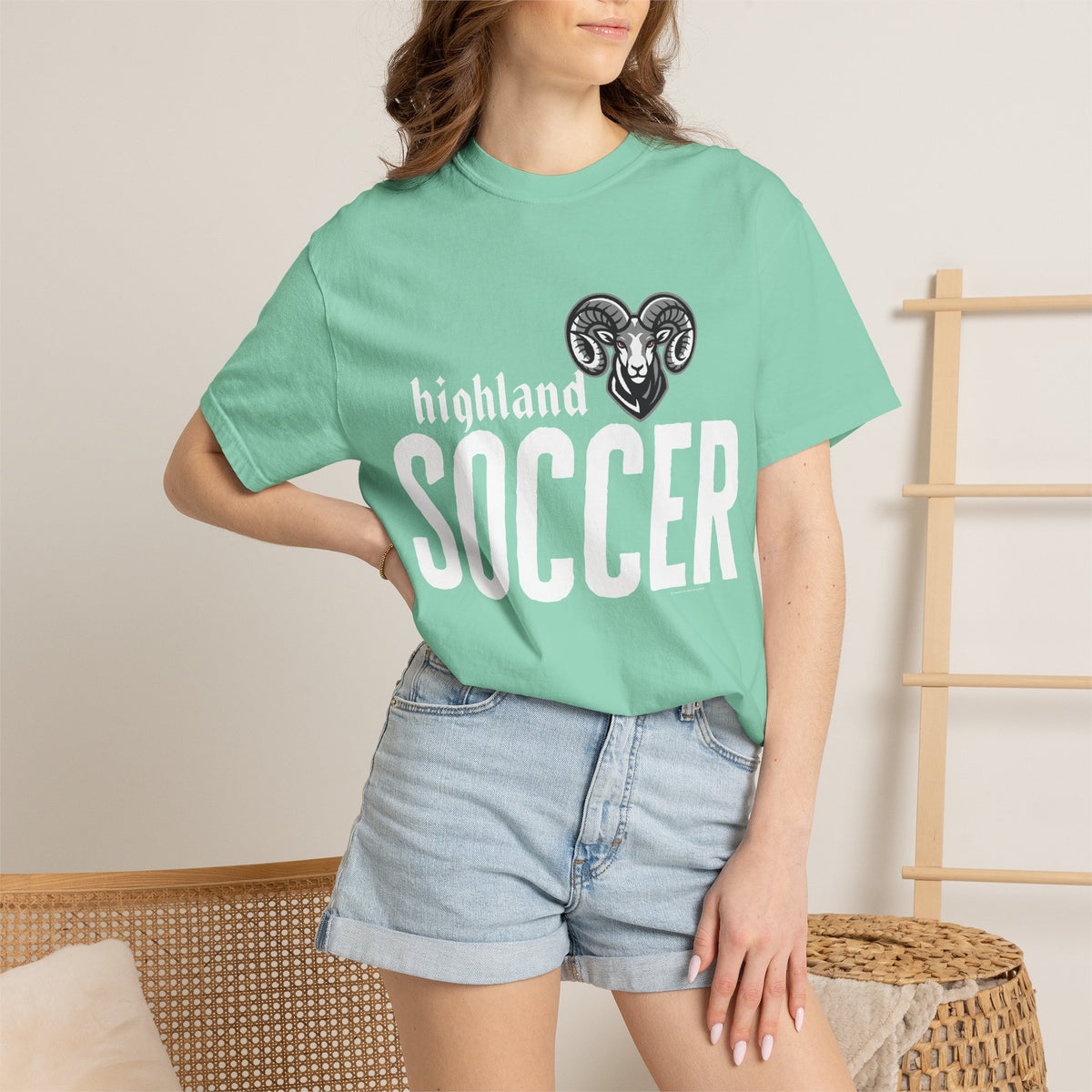 Highland High School Rams T-Shirt | soccer tee