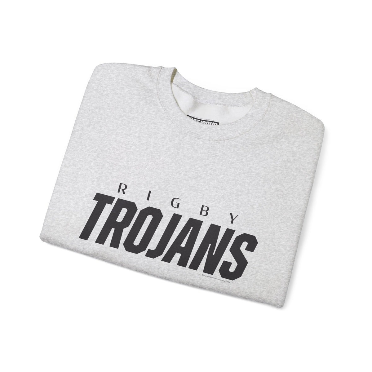 Rigby Trojans Crewneck Sweatshirt | School Spirit, in neon for theme nights