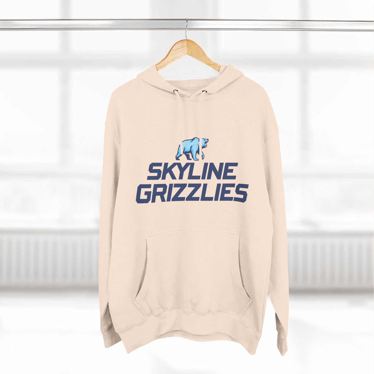 Skyline High School Grizzlies Logo Hoodie