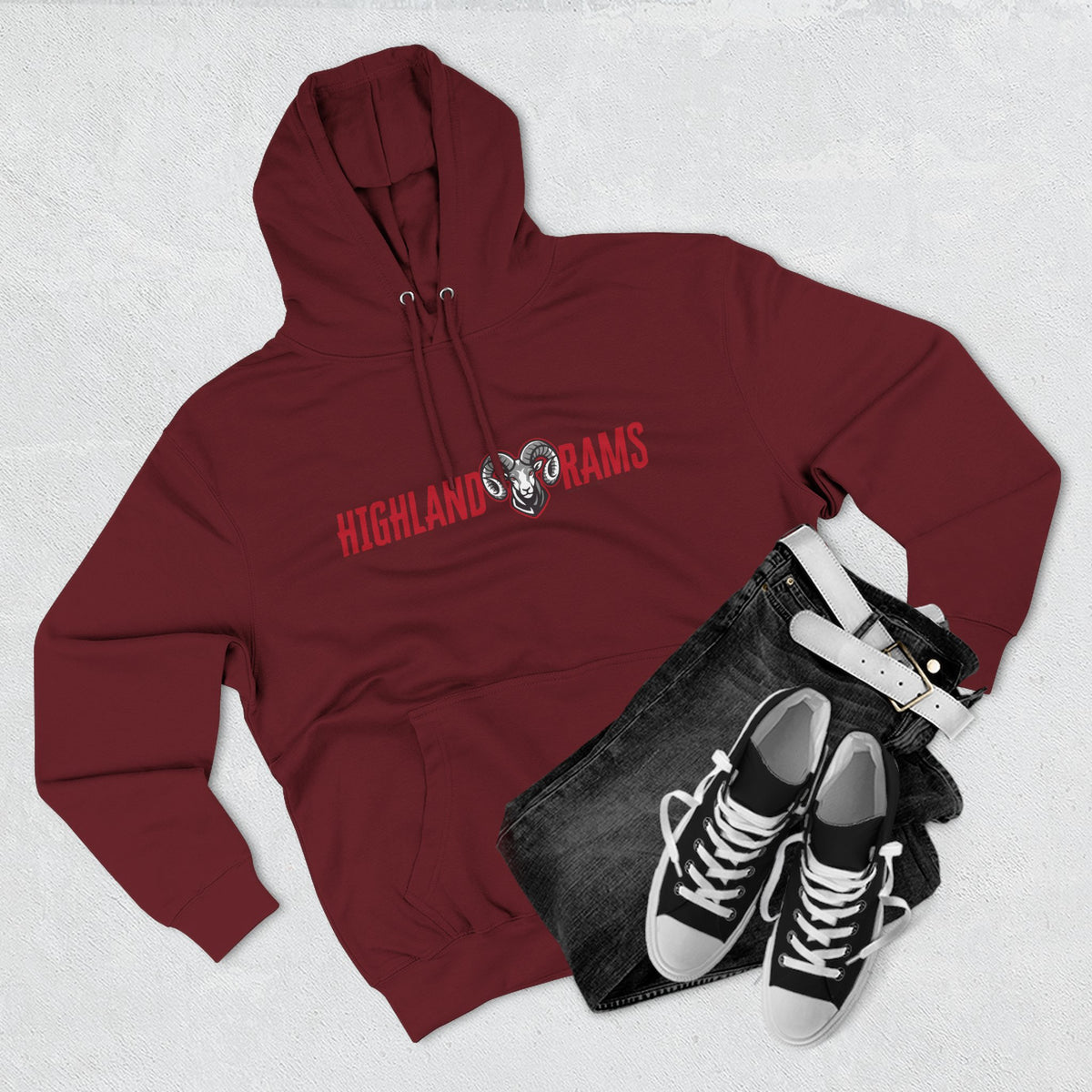 Highland High School Rams Hoodie