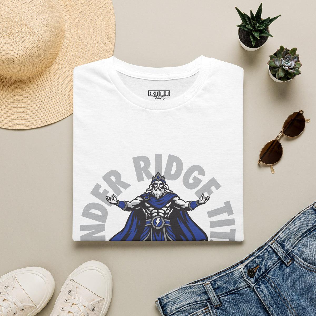 Thunder Ridge High School Titans T-Shirt | circular graphic