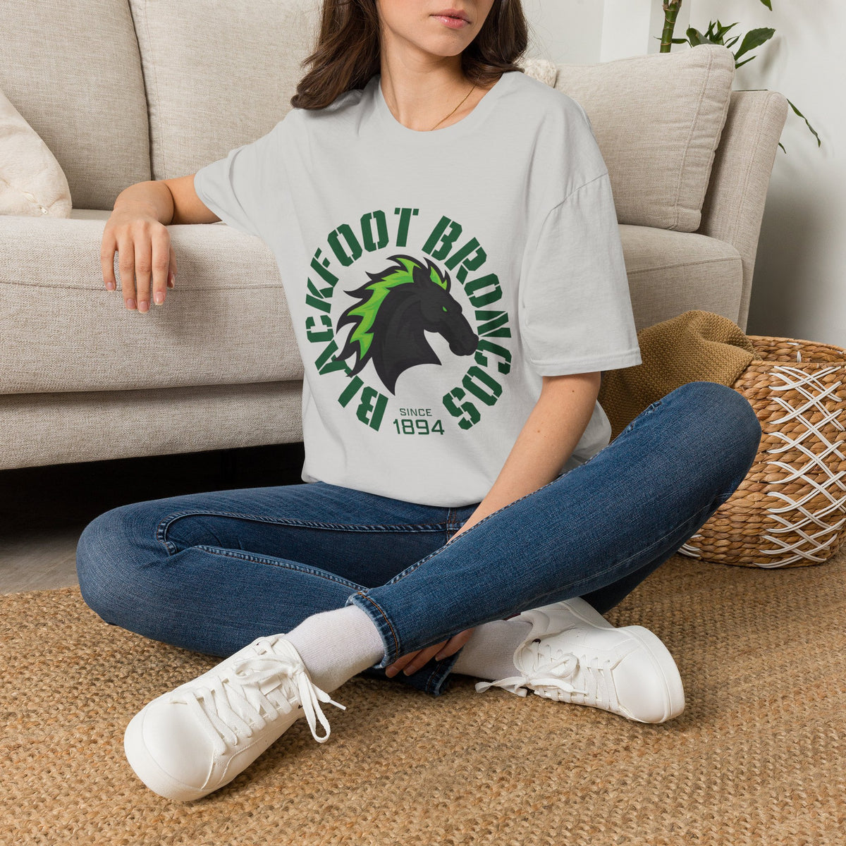 Blackfoot High School Broncos T-Shirt | Mascot Athletic Tee