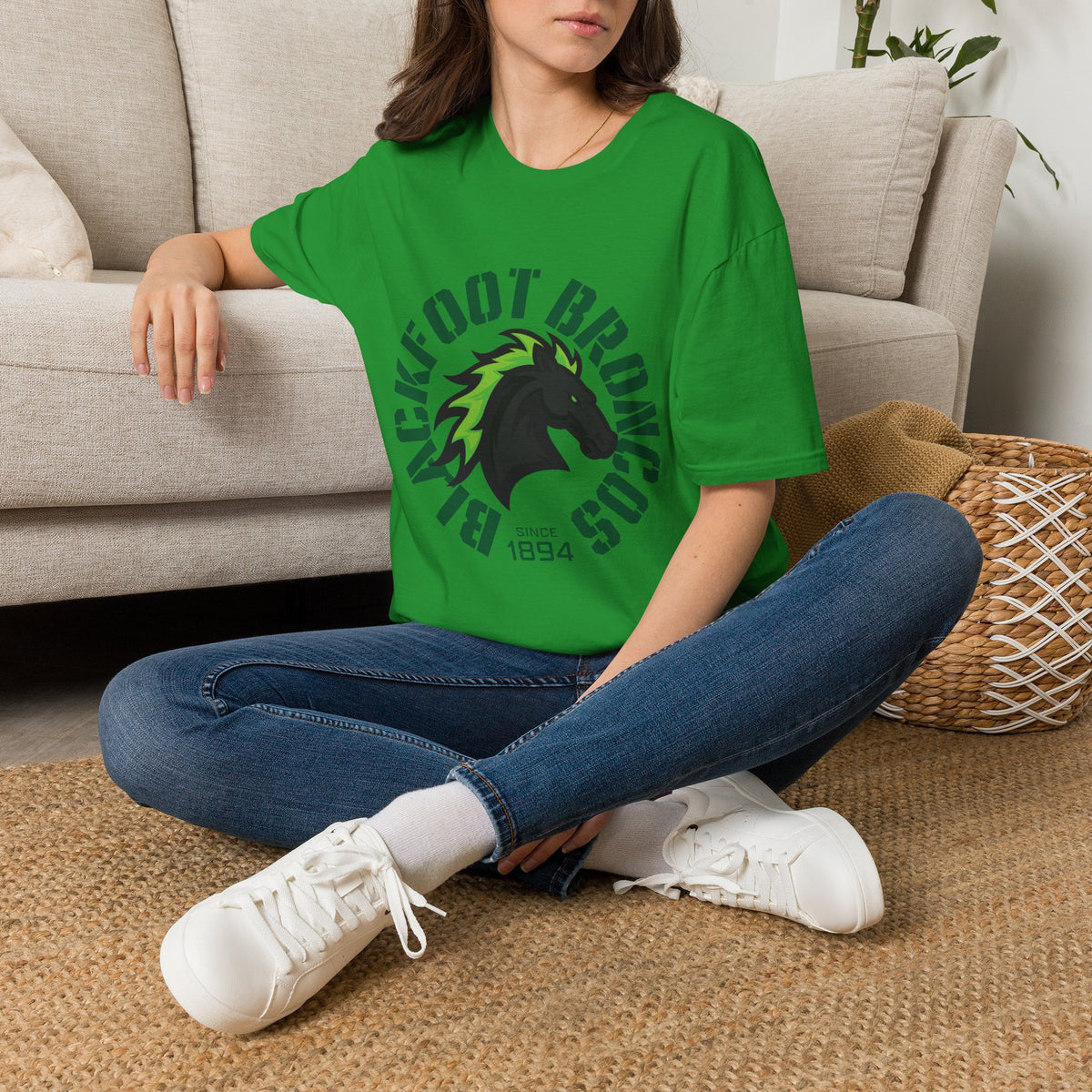 Blackfoot High School Broncos T-Shirt | Mascot Athletic Tee