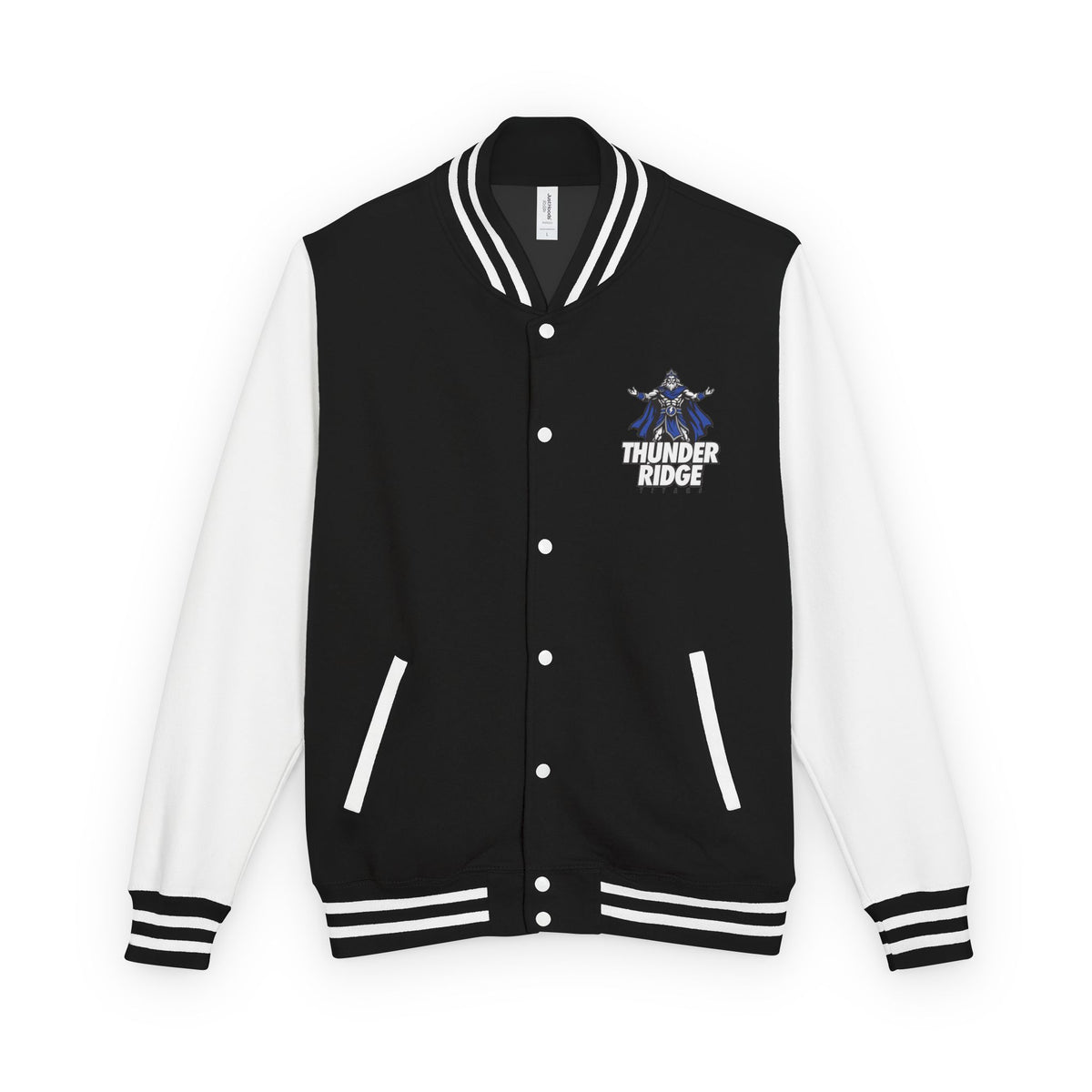 Thunder Ridge High School Titans Varsity Logo Letterman Jacket |  Retro Campus Style