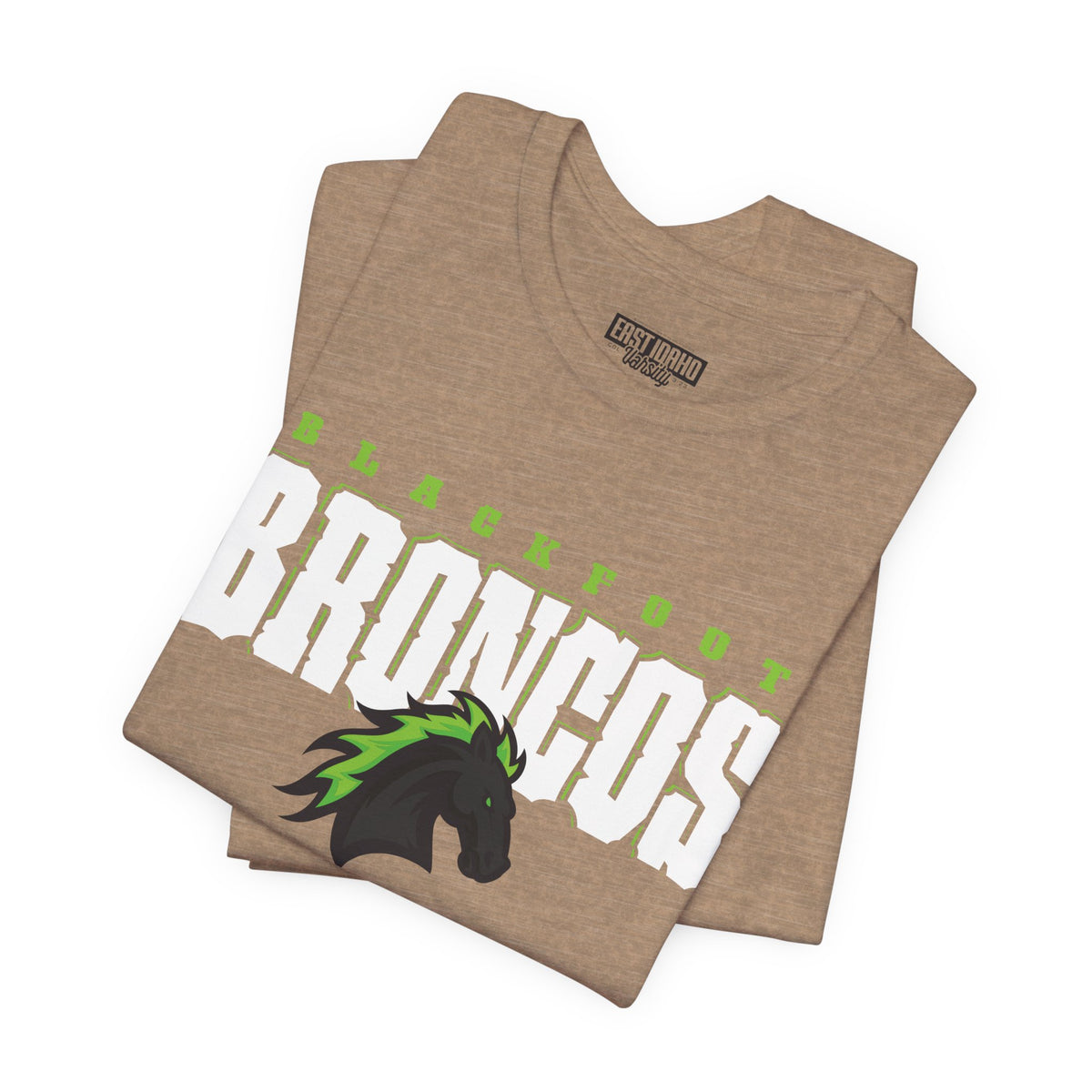 Blackfoot High School Broncos Tee | Big Word Shirt