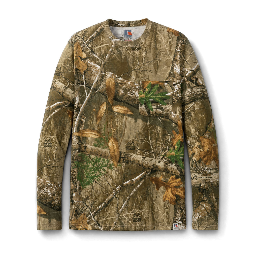 Highland High School Rams Camo Pattern Long Sleeve Tee