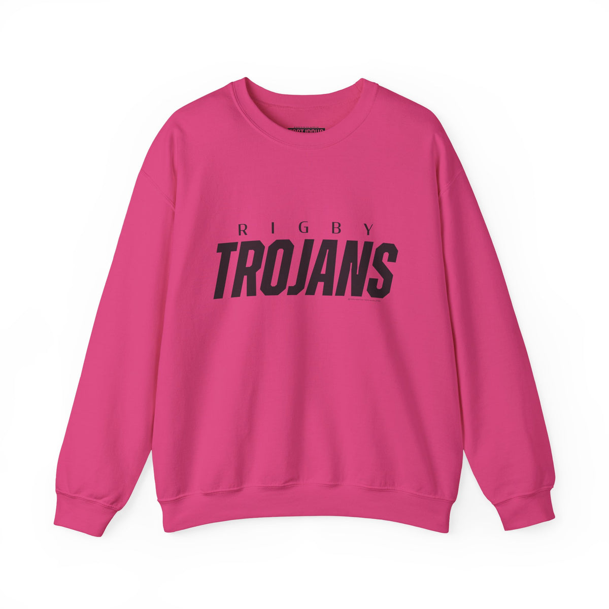 Rigby Trojans Crewneck Sweatshirt | School Spirit, in neon for theme nights