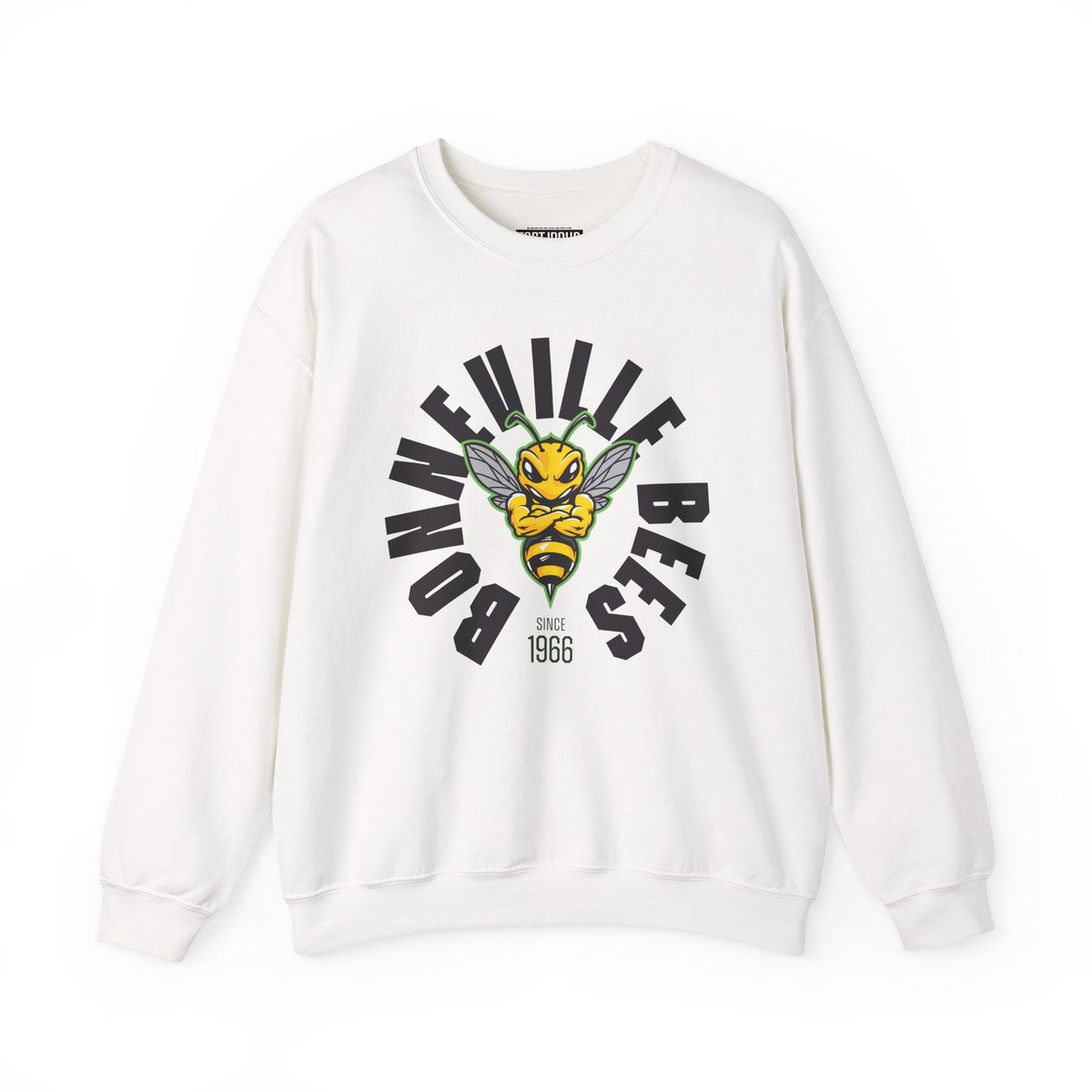 Bonneville High School Bees Crewneck Sweatshirt | School Spirit, in neon for theme nights