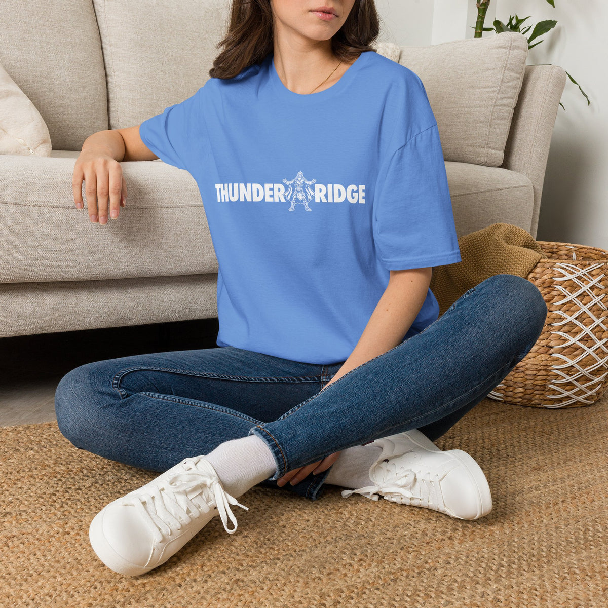 Thunder Ridge High School Titans T-Shirt | all white graphic