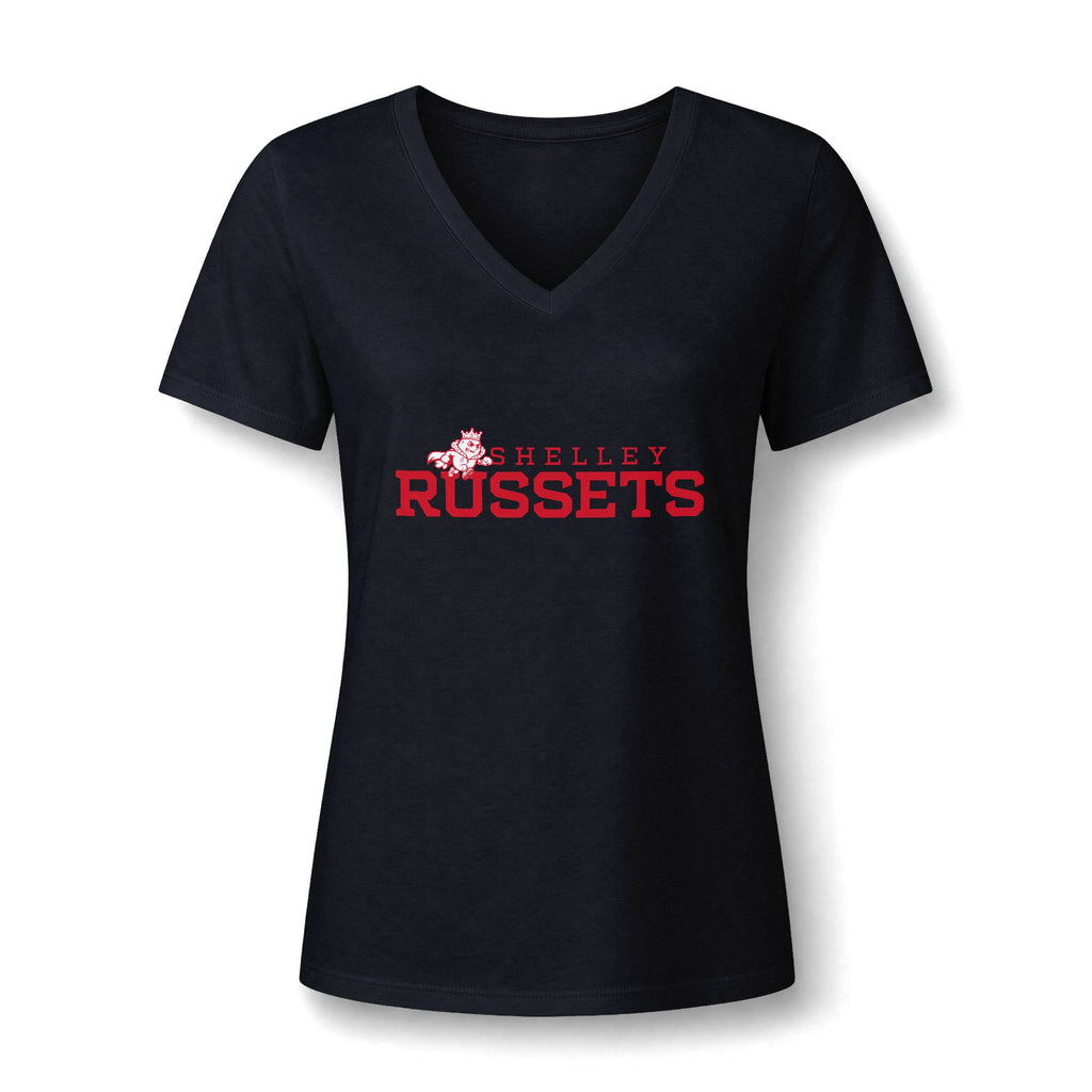 Shelley High School Russets | Logo V-Neck Tee