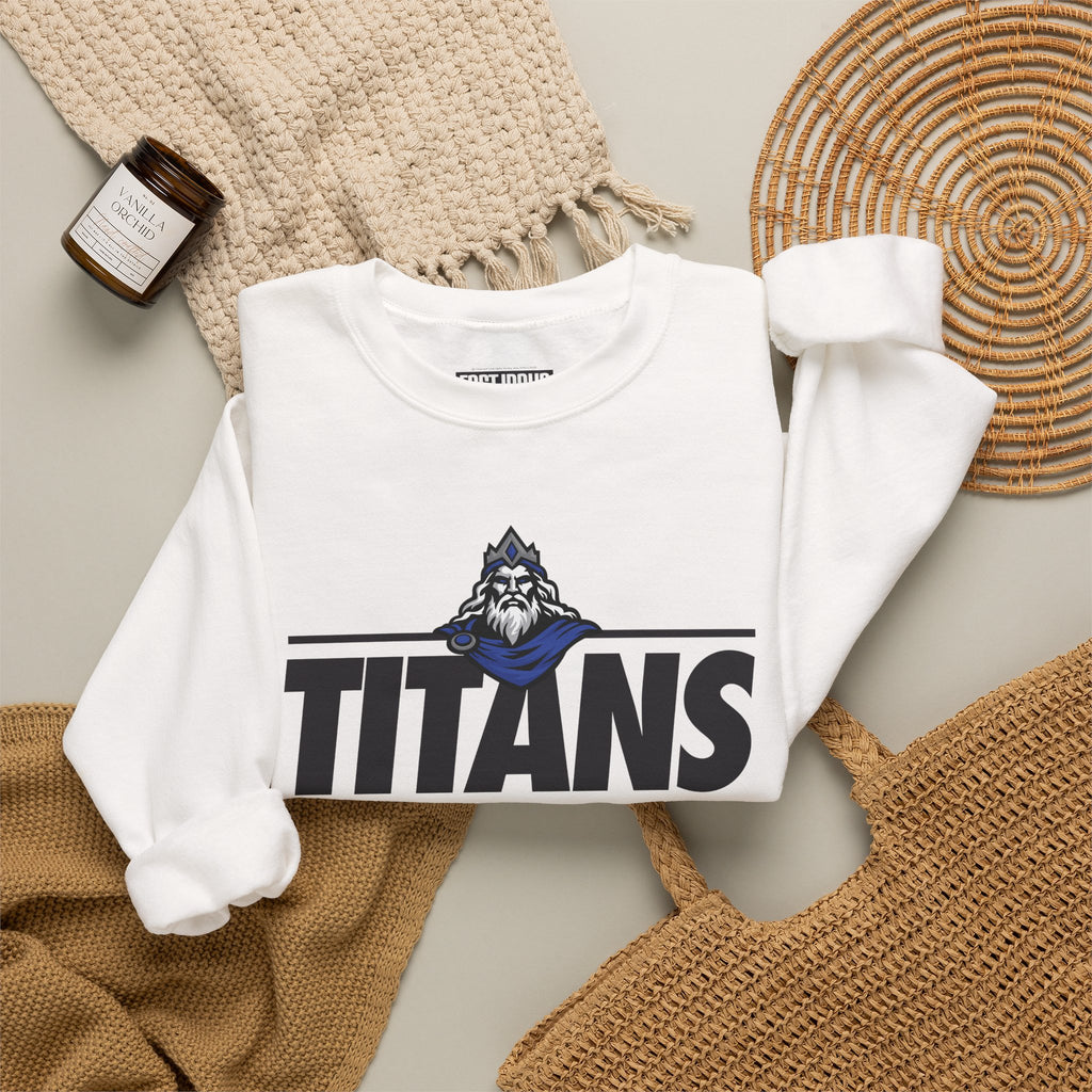 Thunder Ridge High School Titans | Crewneck Sweatshirt | available in neons for theme nights