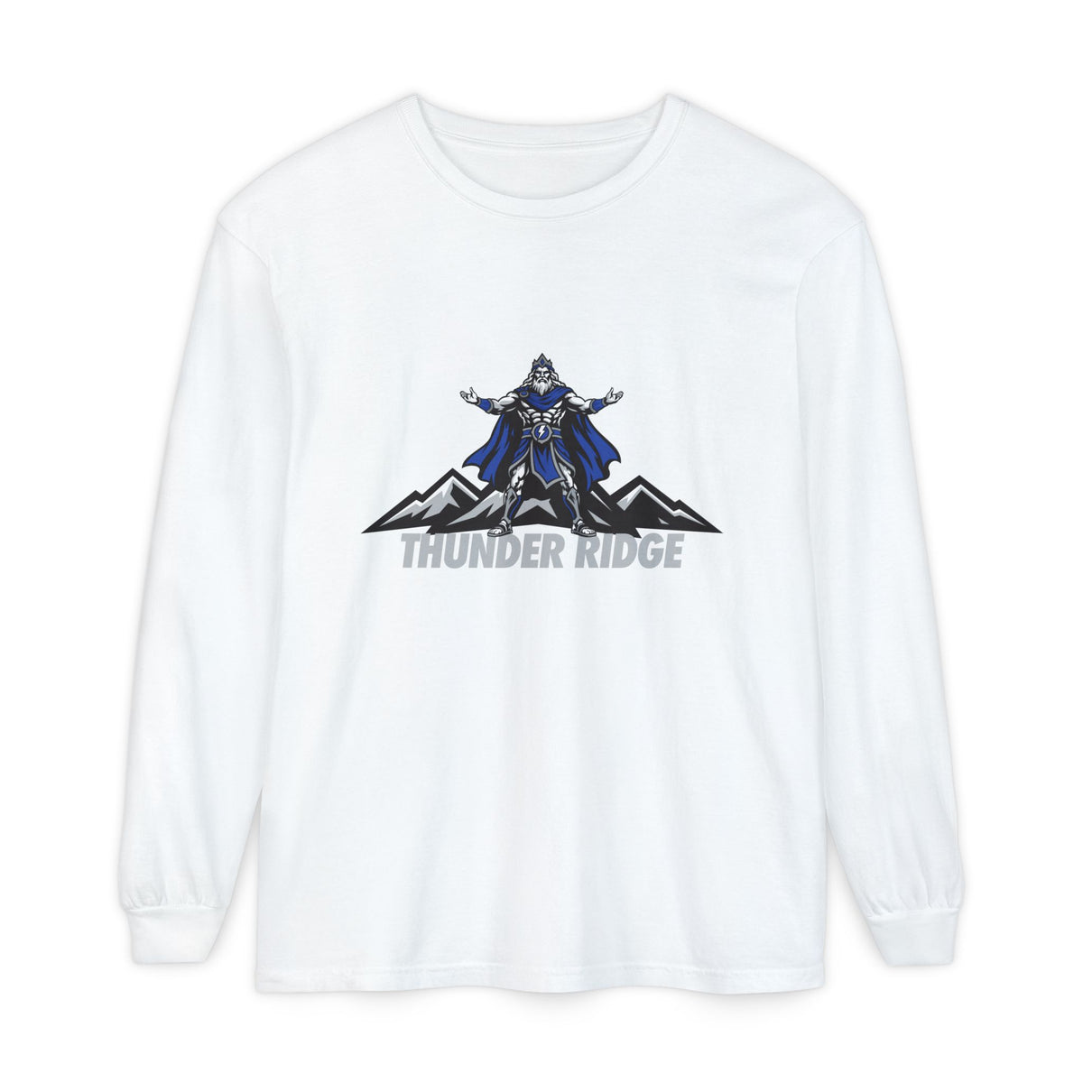 Thunder Ridge High School Titans Long Sleeve T-Shirt | Titan and mountain graphic