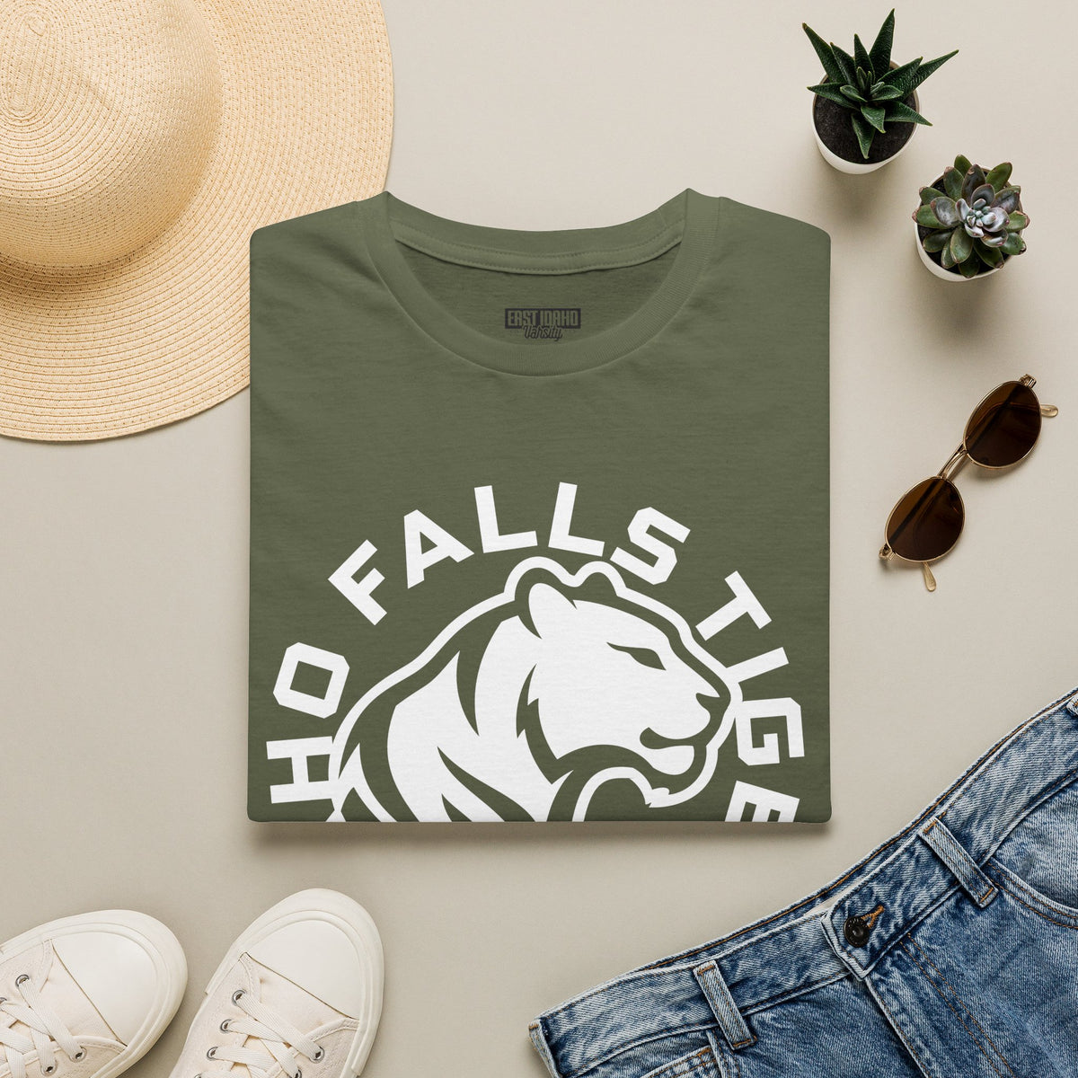 Idaho Falls High School Tigers T-Shirt | circle graphic