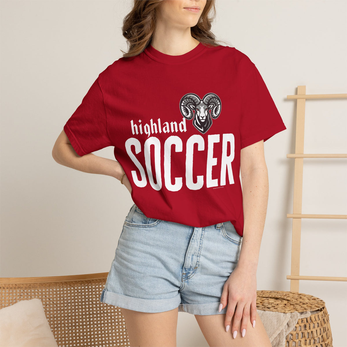 Highland High School Rams T-Shirt | soccer tee