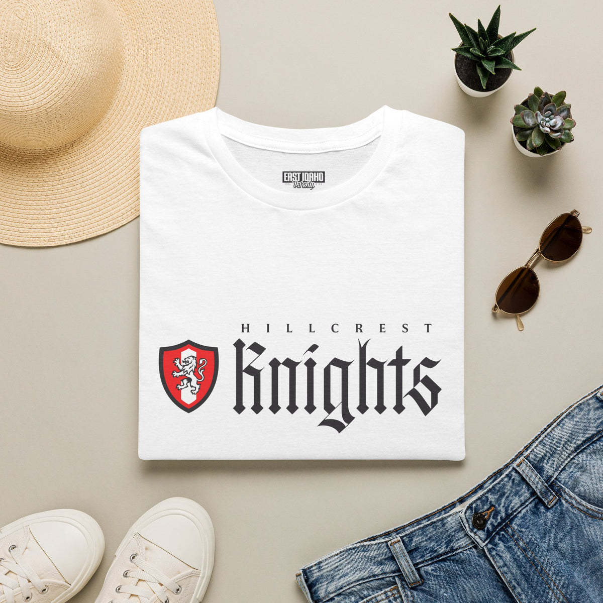 Hillcrest High School Knights T-Shirt | shield graphic