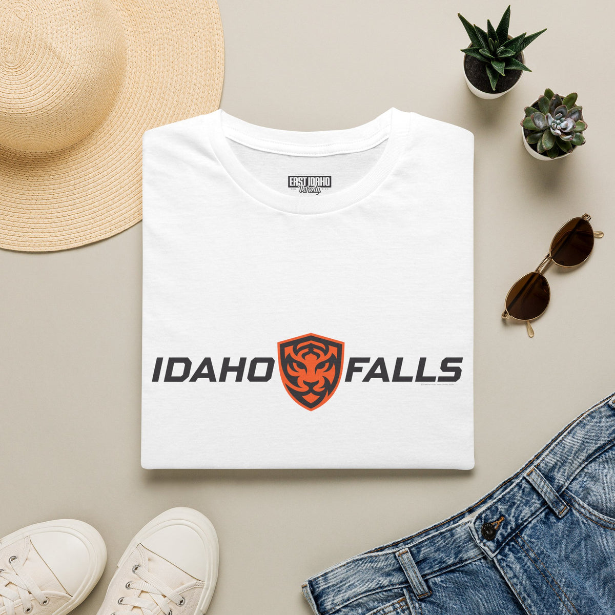Idaho Falls High School Tigers T-Shirt | shield graphic