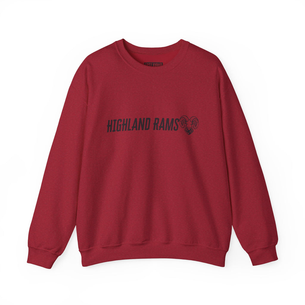 Highland High School Rams | Crewneck Sweatshirt | available in neons for theme nights