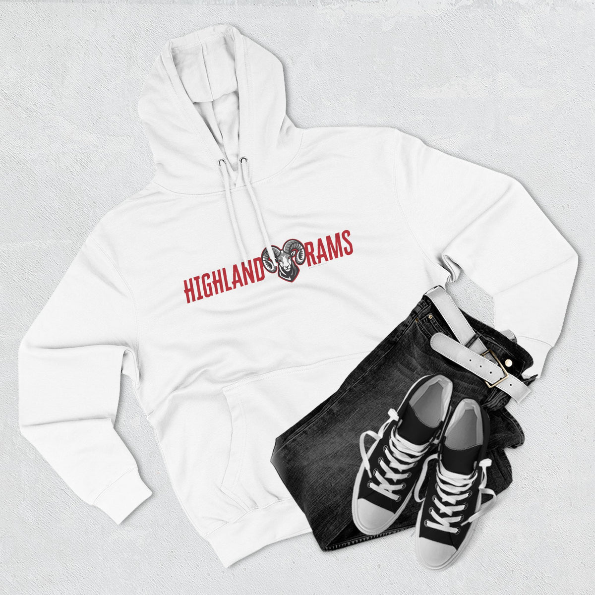 Highland High School Rams Hoodie