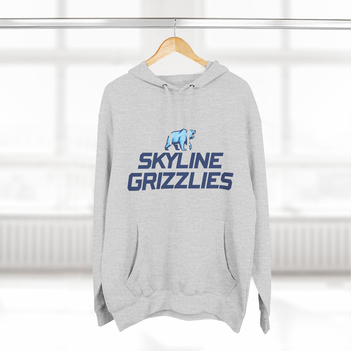 Skyline High School Grizzlies Logo Hoodie