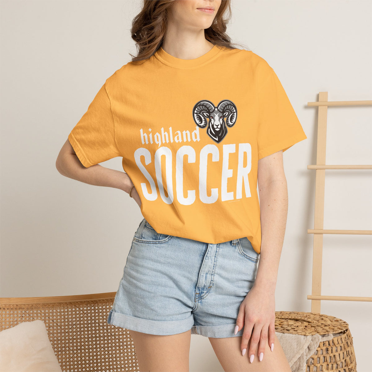 Highland High School Rams T-Shirt | soccer tee