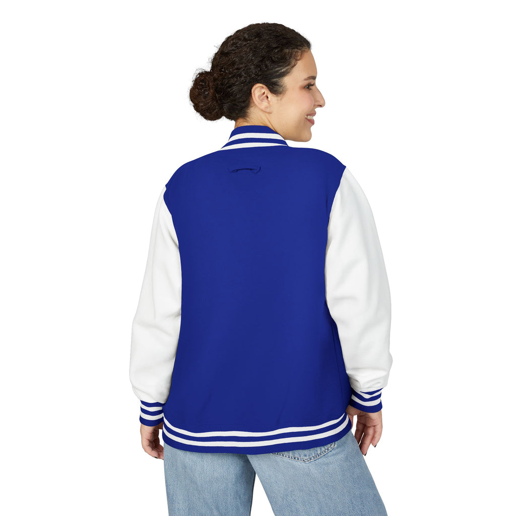 Thunder Ridge High School Titans Varsity Logo Letterman Jacket |  Retro Campus Style