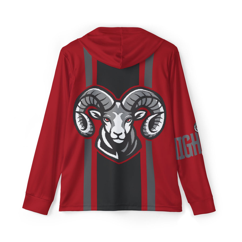 HighlandHigh School Rams All-over-print hoodie | red warmup