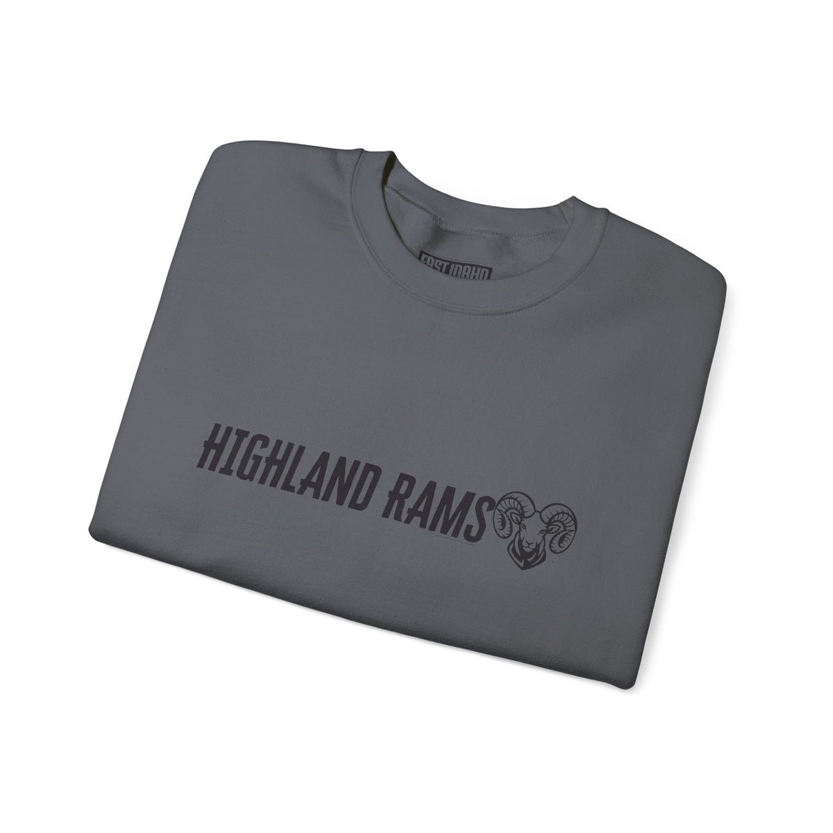 Highland High School Rams | Crewneck Sweatshirt | available in neons for theme nights