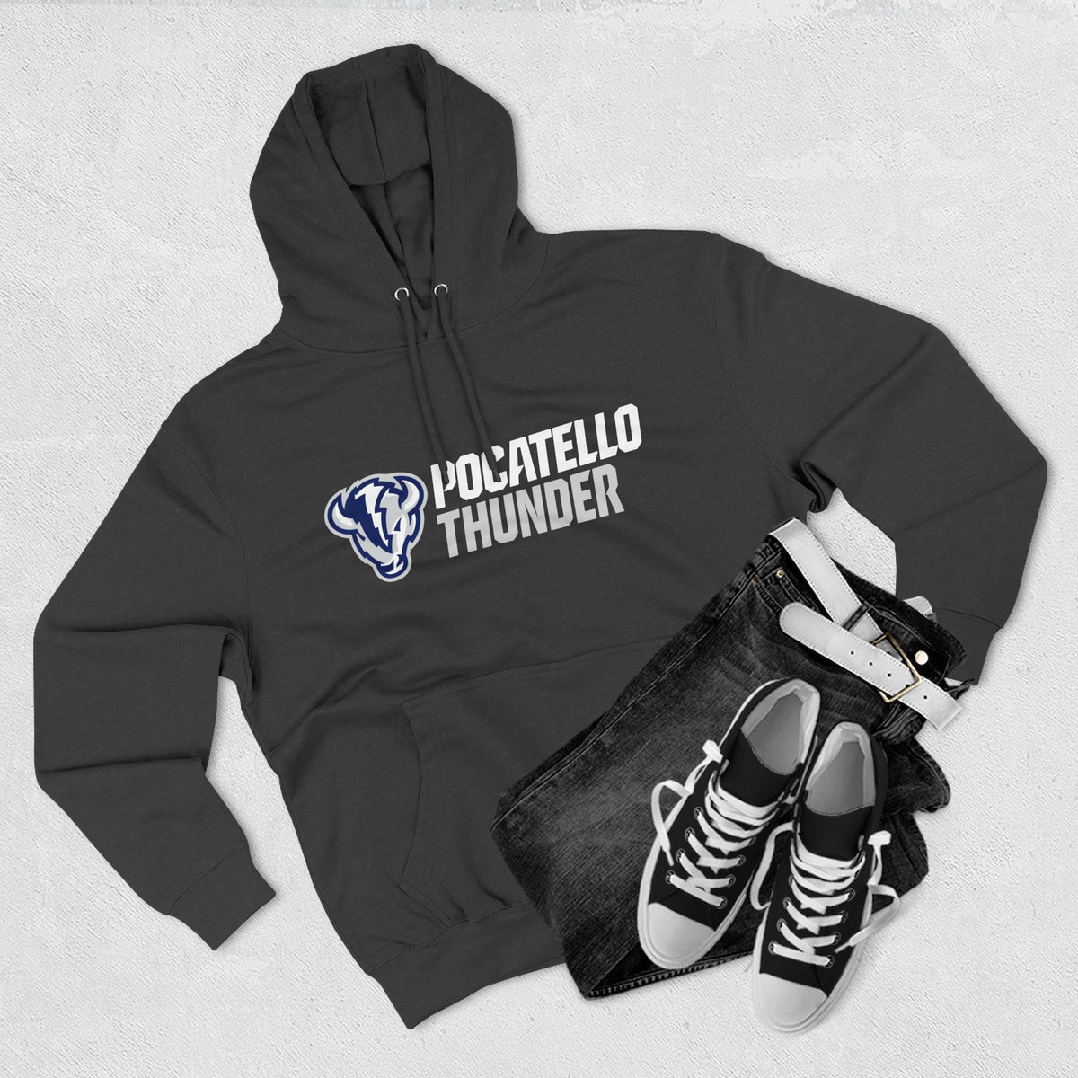 Pocatello High School Thunder Logo Hoodie