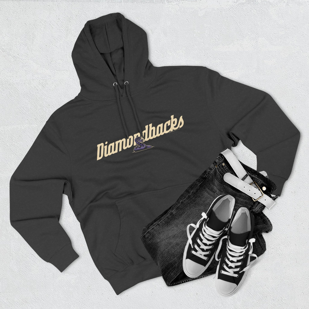 Century High School Diamondbacks | Text and Snake Hoodie