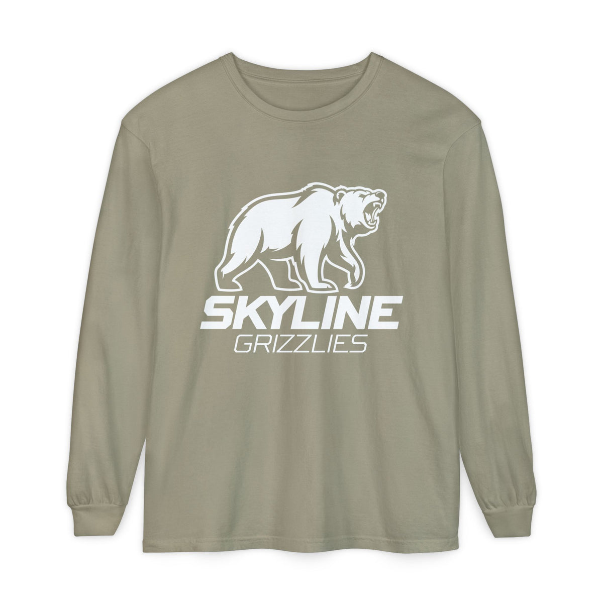 Skyline High School Grizzlies Long Sleeve T-Shirt | big bear graphic