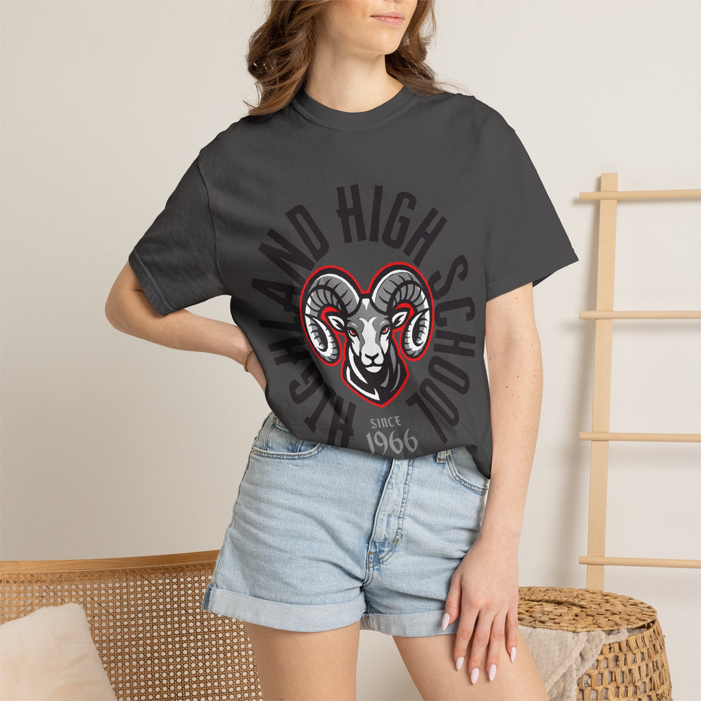 Highland High School Rams T-Shirt | circle tee